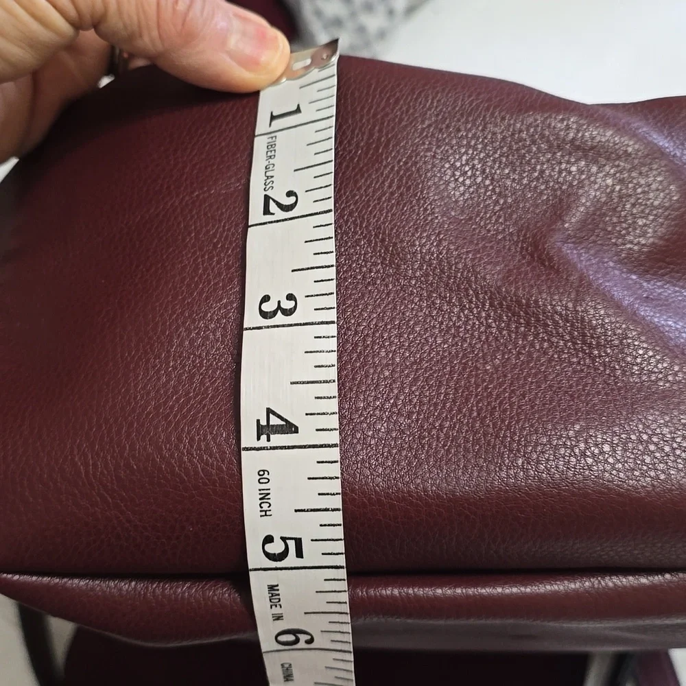 GAP FAUX LEATHER‎ Burgundy Convertible Backpack/Shoulder Bag